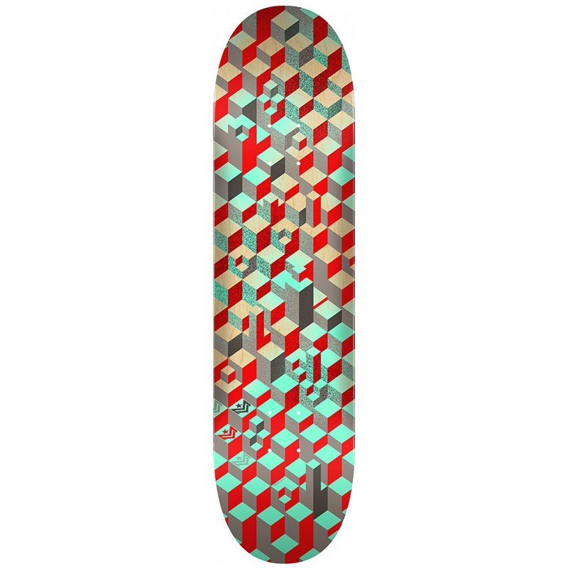 Mini Logo Patterns Blocks 19 Birch Skateboard Deck Shape 242 8.0