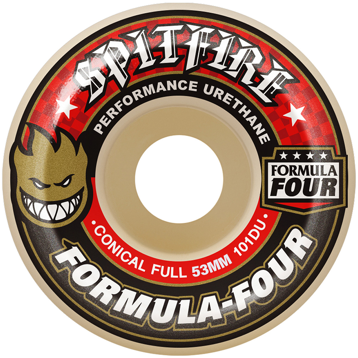 Spitfire Formula Four Conical Full Wheels 101D 53mm