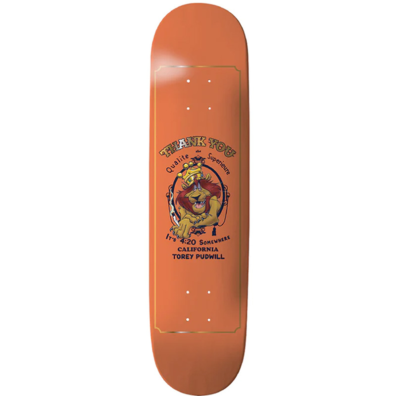 Thank You Torey Pudwill Roll Up Skateboard Deck 8.0