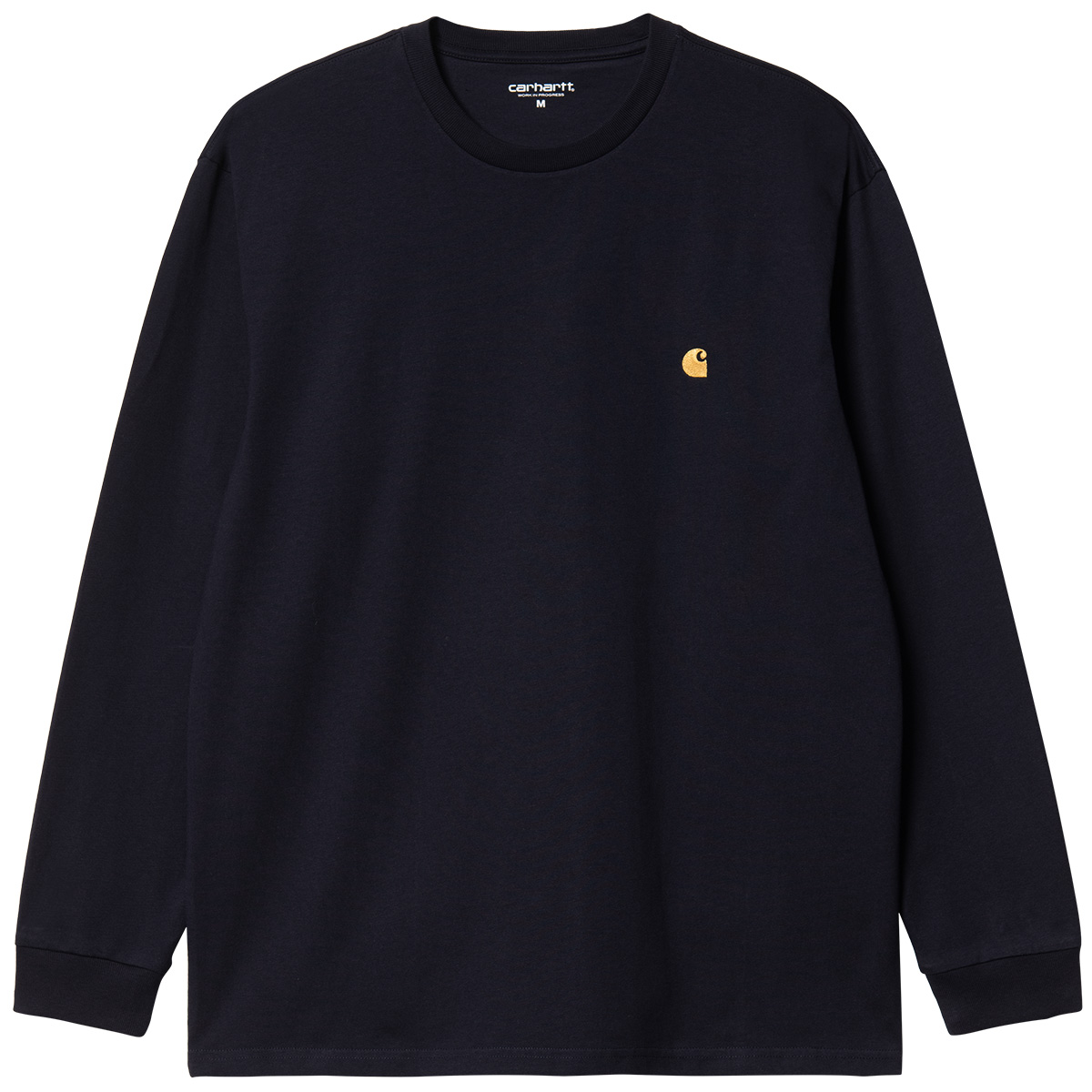 Carhartt WIP Chase Longsleeve T-Shirt Dark Navy/Gold