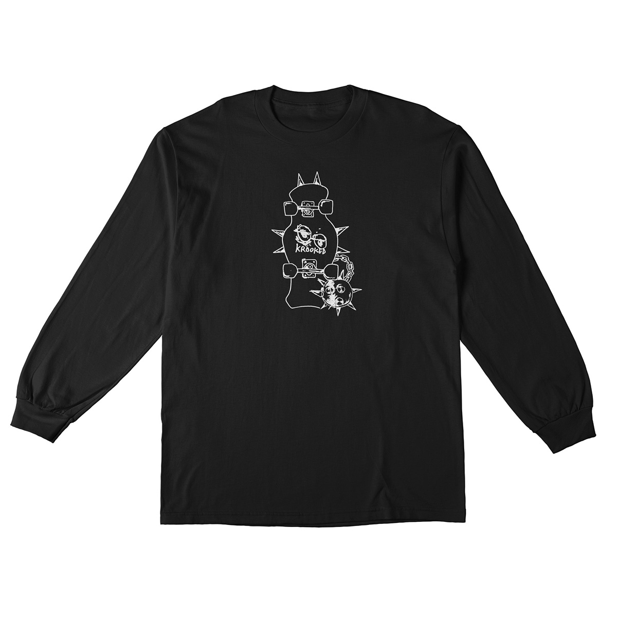 Krooked Mace Longsleeve T-Shirt Black/White