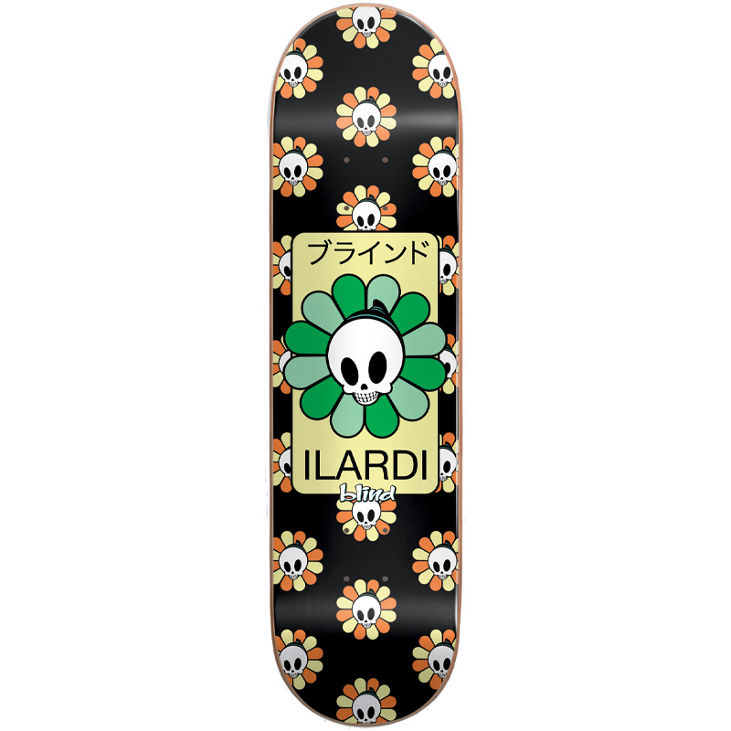 Blind Ilardi Reaper Bloom R7 Skateboard Deck Black 8.25