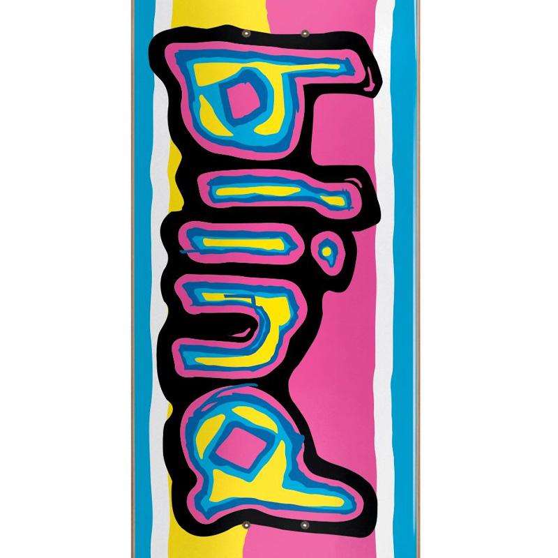 Blind Colored Logo RHM Skateboard Deck Blue 8.25