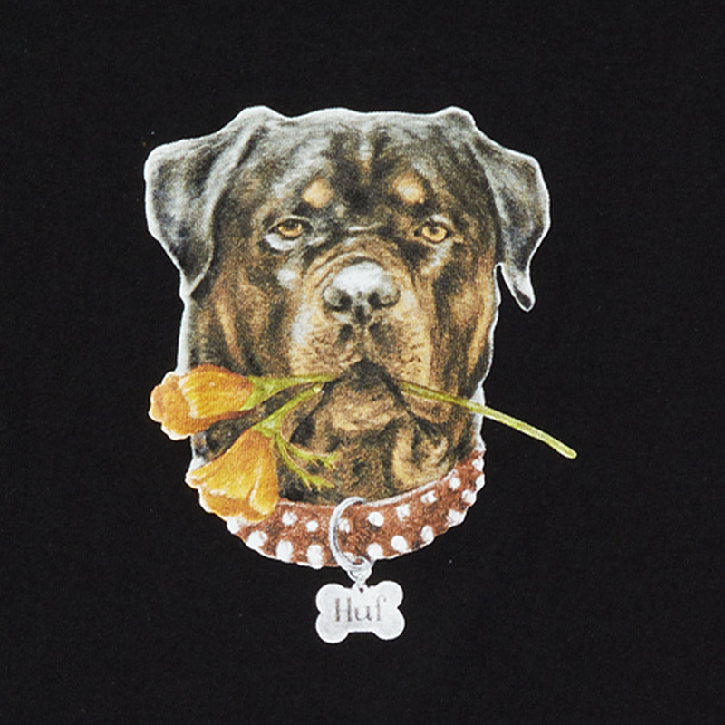 HUF Big Poppy T-Shirt Black HUF Big Poppy T-Shirt Black