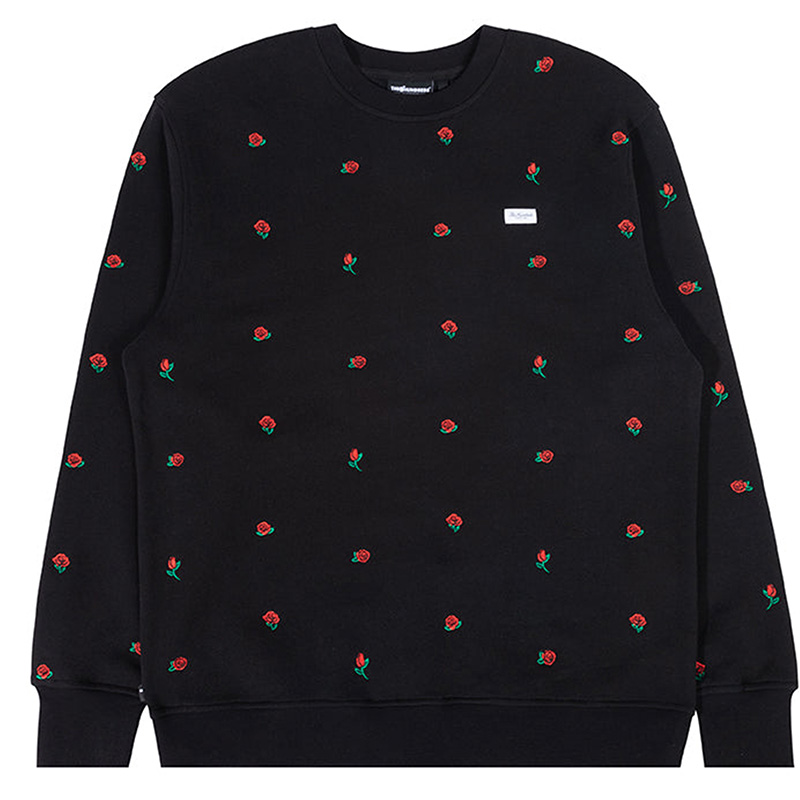 The Hundreds De La Rosa Crewneck Sweater Black