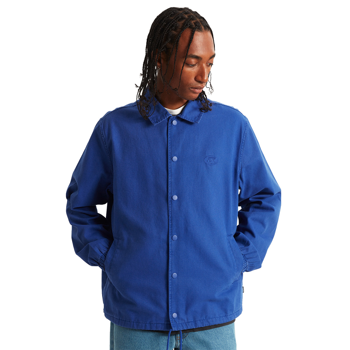 Vans Torrey Pigment Canvas Coaches Jacket Royal Cobalt