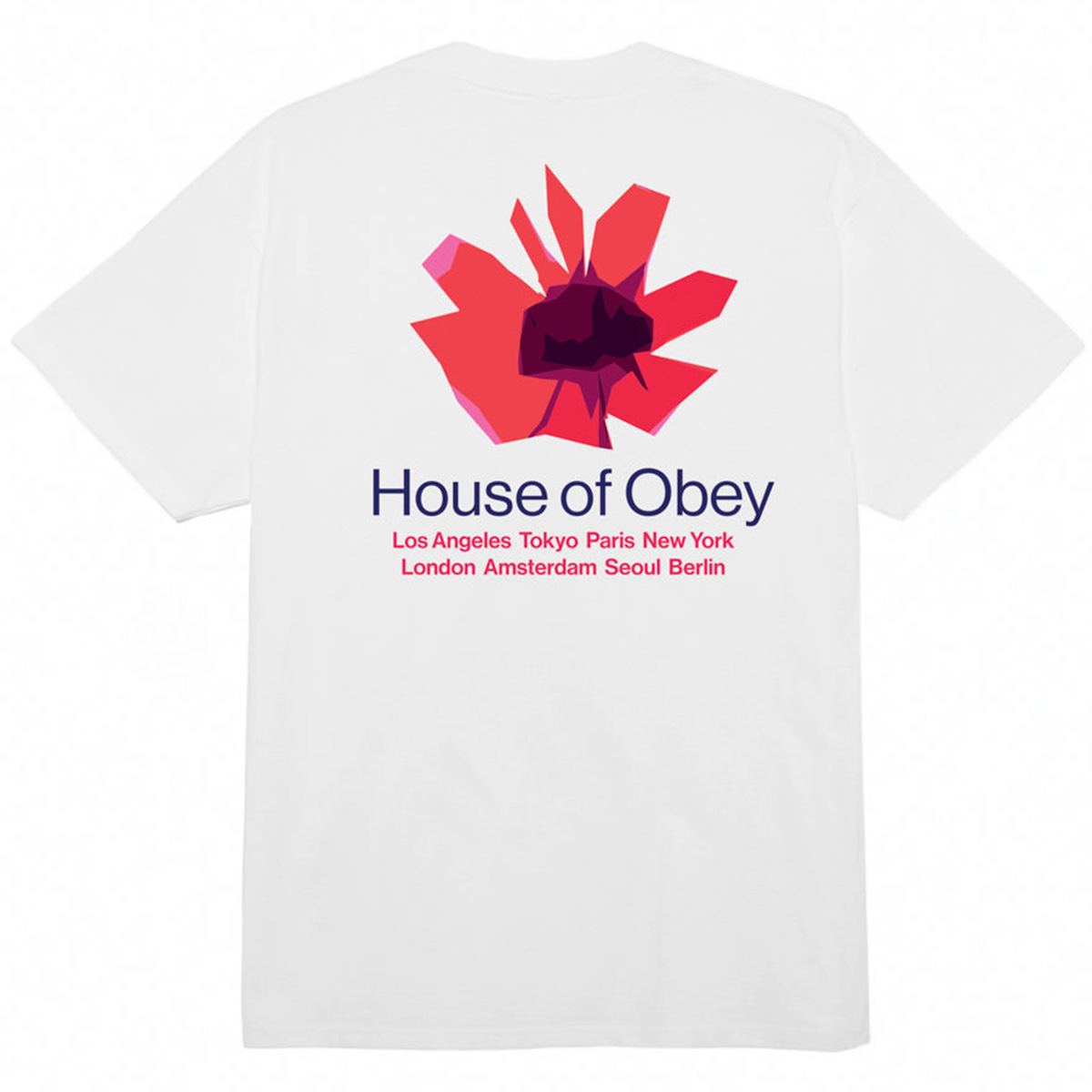 Obey House Of Obey Floral T-Shirt White