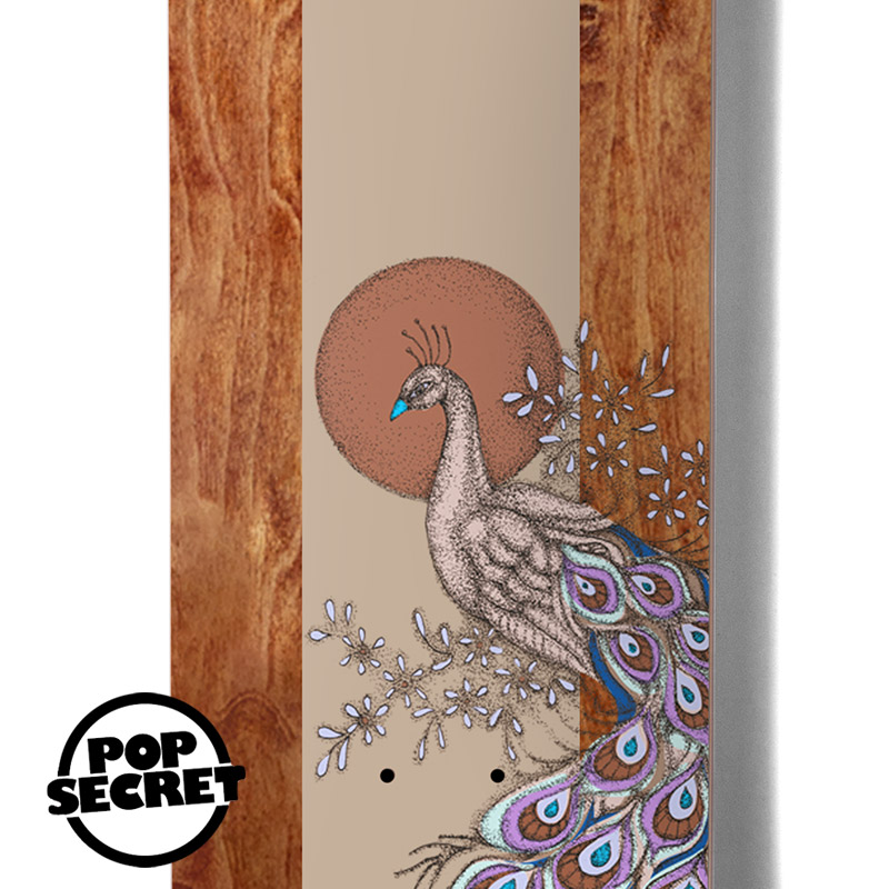 Chocolate Alvarez Peacock Skateboard Deck Pop Secret 8.0
