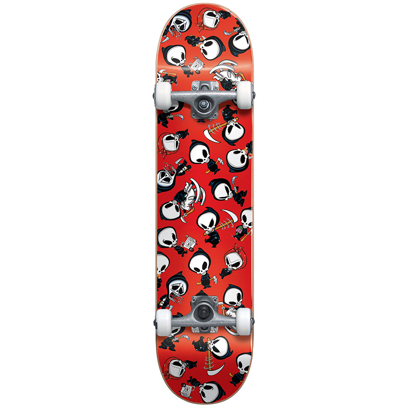 Blind Reaper Wallpaper Yth FP Complete Skateboard Red 7.0