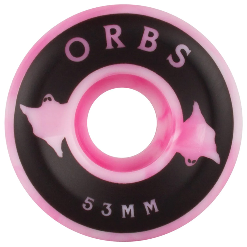 Orbs Specters Conical Wheels 99A Pink/White Swirl 53mm