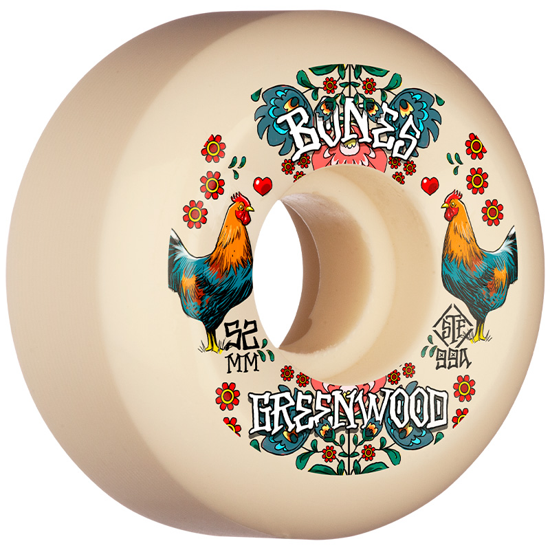 Bones STF Greenwood D���coupe V5 Sidecut Wheels 99A 52mm