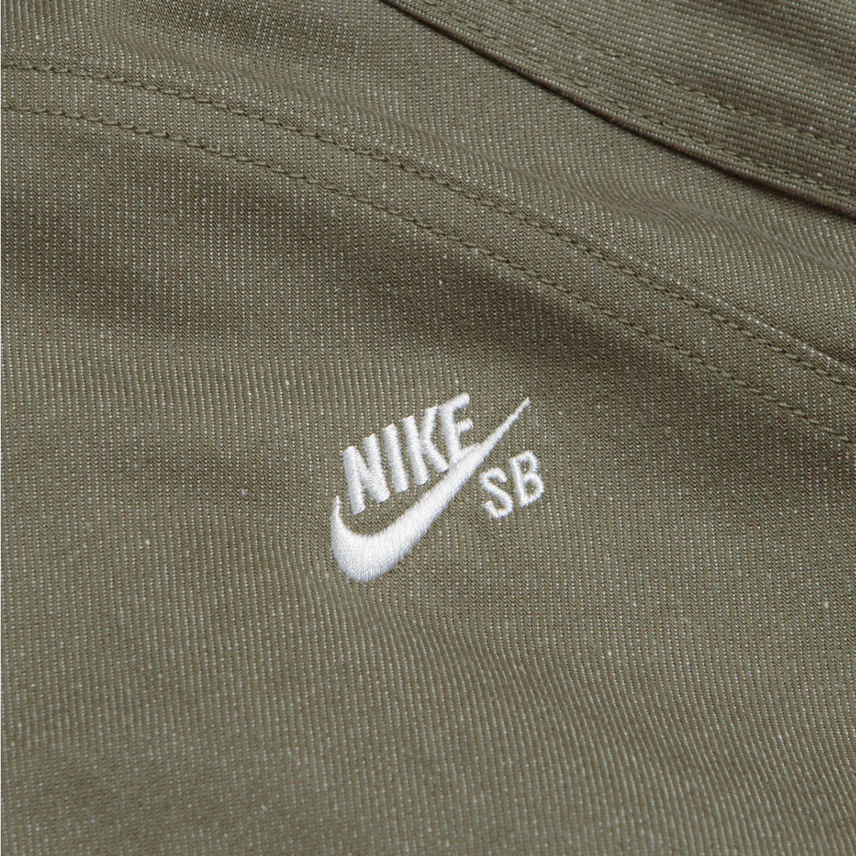 Nike SB Denim Track Jacket Medium Olive/White Nike SB Denim Track Jacket Medium Olive/White