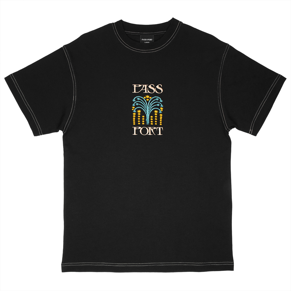 Pass Port Roman Candle T-shirt Black Pass Port Roman Candle T-shirt Black