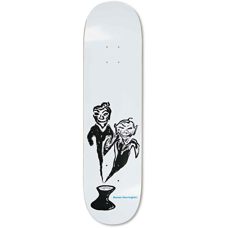 Polar Aaron Herrington Pot Demons Skateboard Deck White 8.25