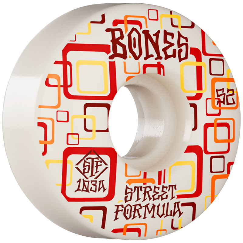 Bones STF Retros V3 Slims Wheels 103a White 52mm Bones STF Retros V3 Slims Wheels 103a White 52mm