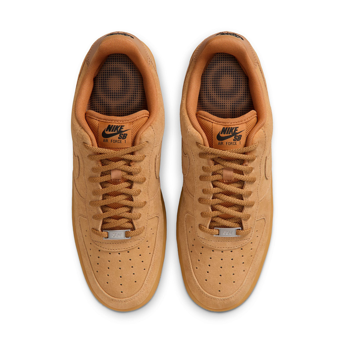 Nike SB Air Force 1 Flax/Flax-Black-Gum Lt Brown-Fir