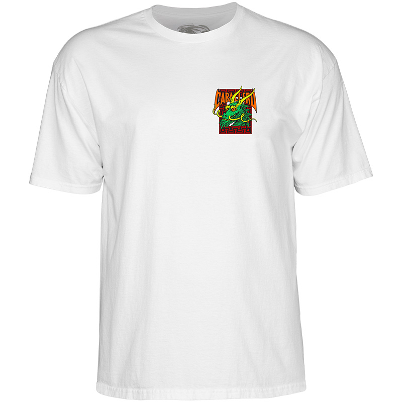 Powell Peralta Cab Street Dragon T-Shirt White Powell Peralta Cab Street Dragon T-Shirt White