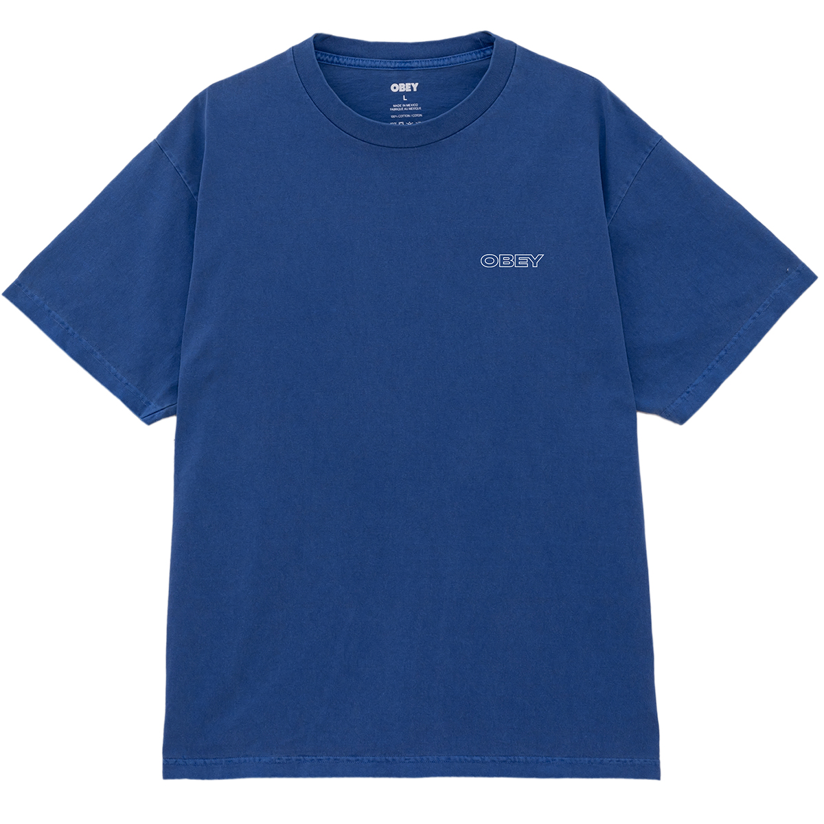 Obey Ripple T-Shirt Pigment Electric Indigo
