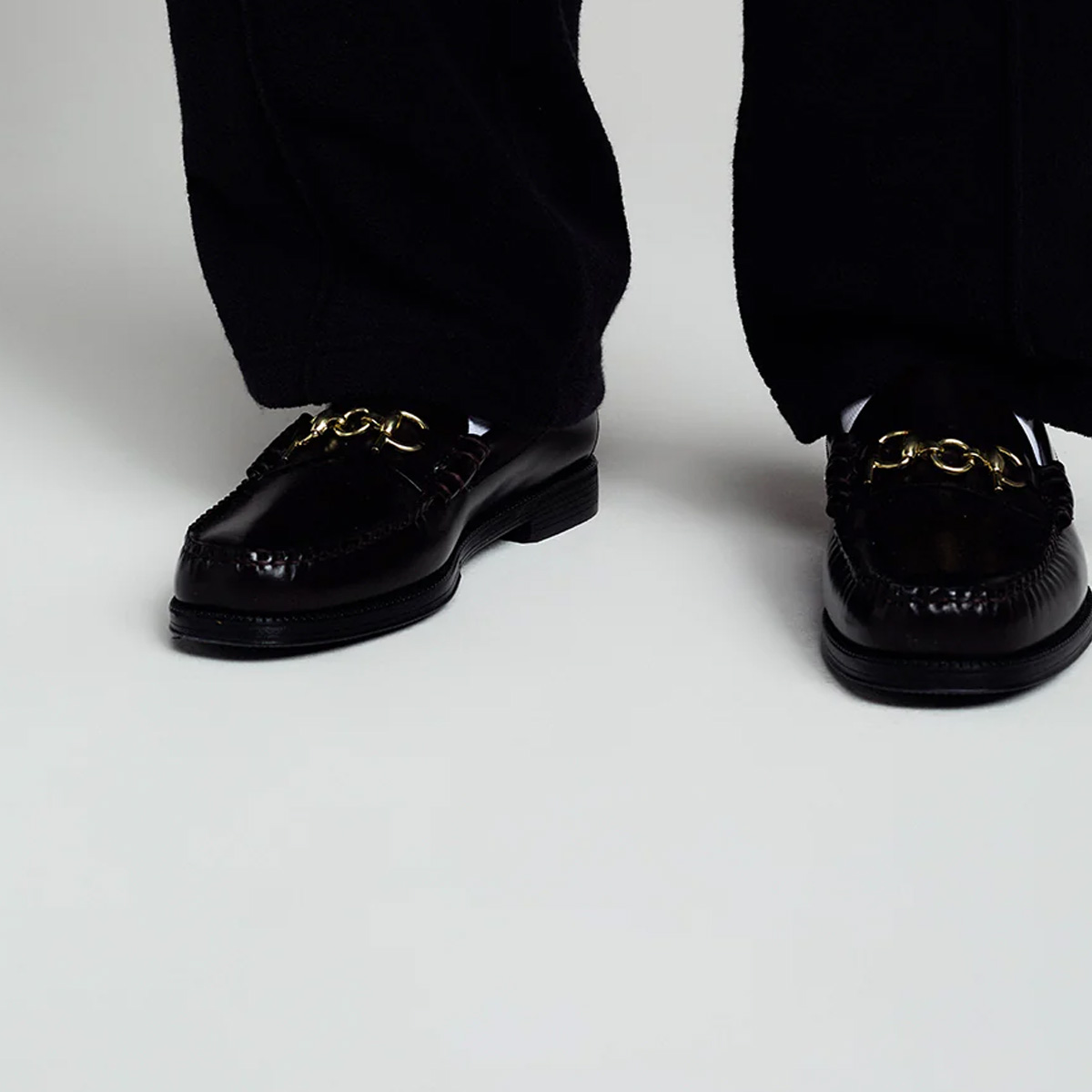 G.H.Bass x POP Easy Weejuns Lincoln Leather Chocolate Leather