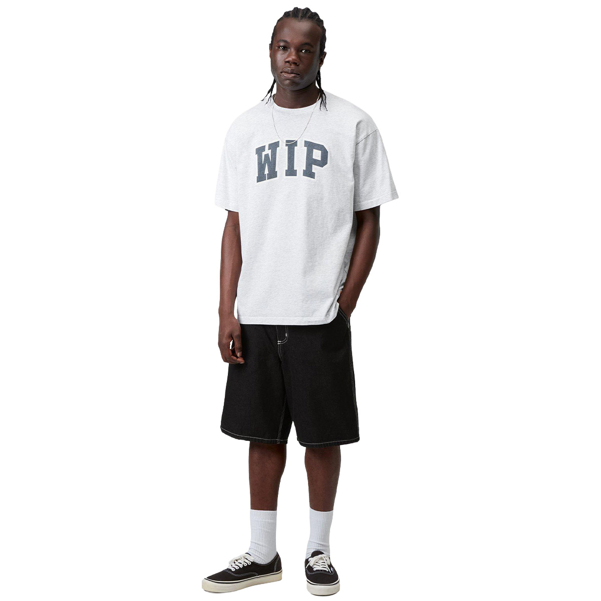 Carhartt WIP WIP III T-Shirt Ash Heather Heavy Stone Wash