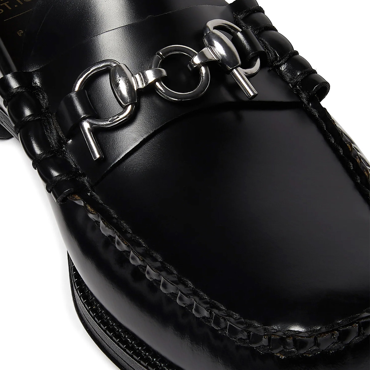 G.H.Bass x POP Easy Weejuns Lincoln Leather Black Leather