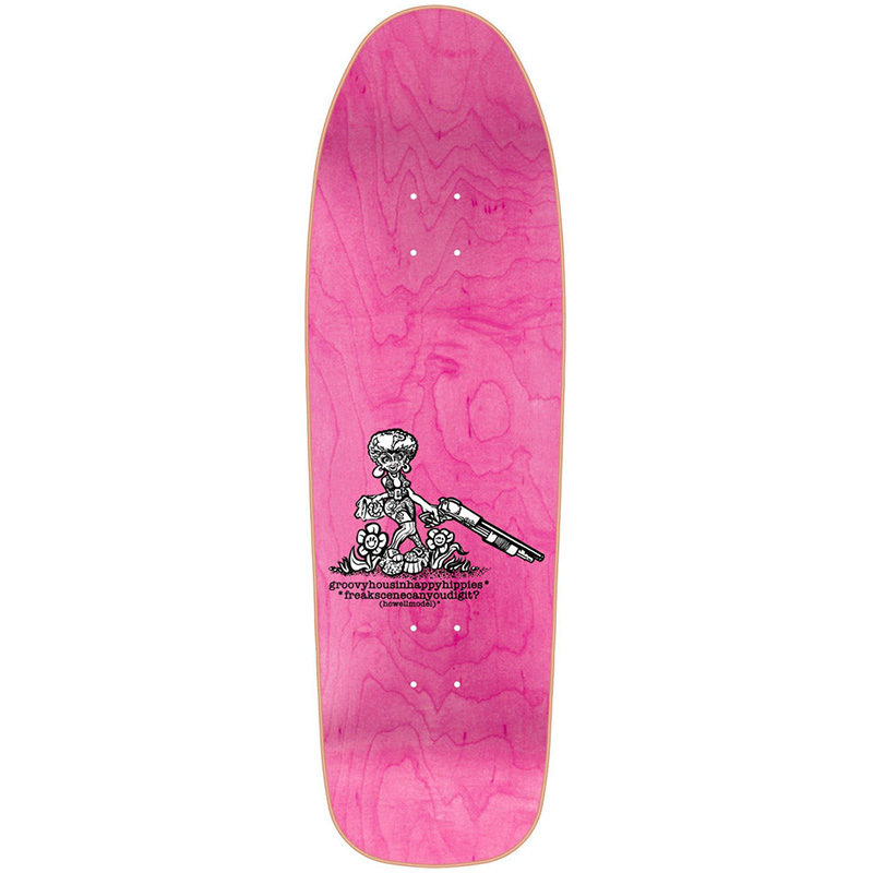 New Deal Howell Hippies HT Skateboard Deck Pink 9.375