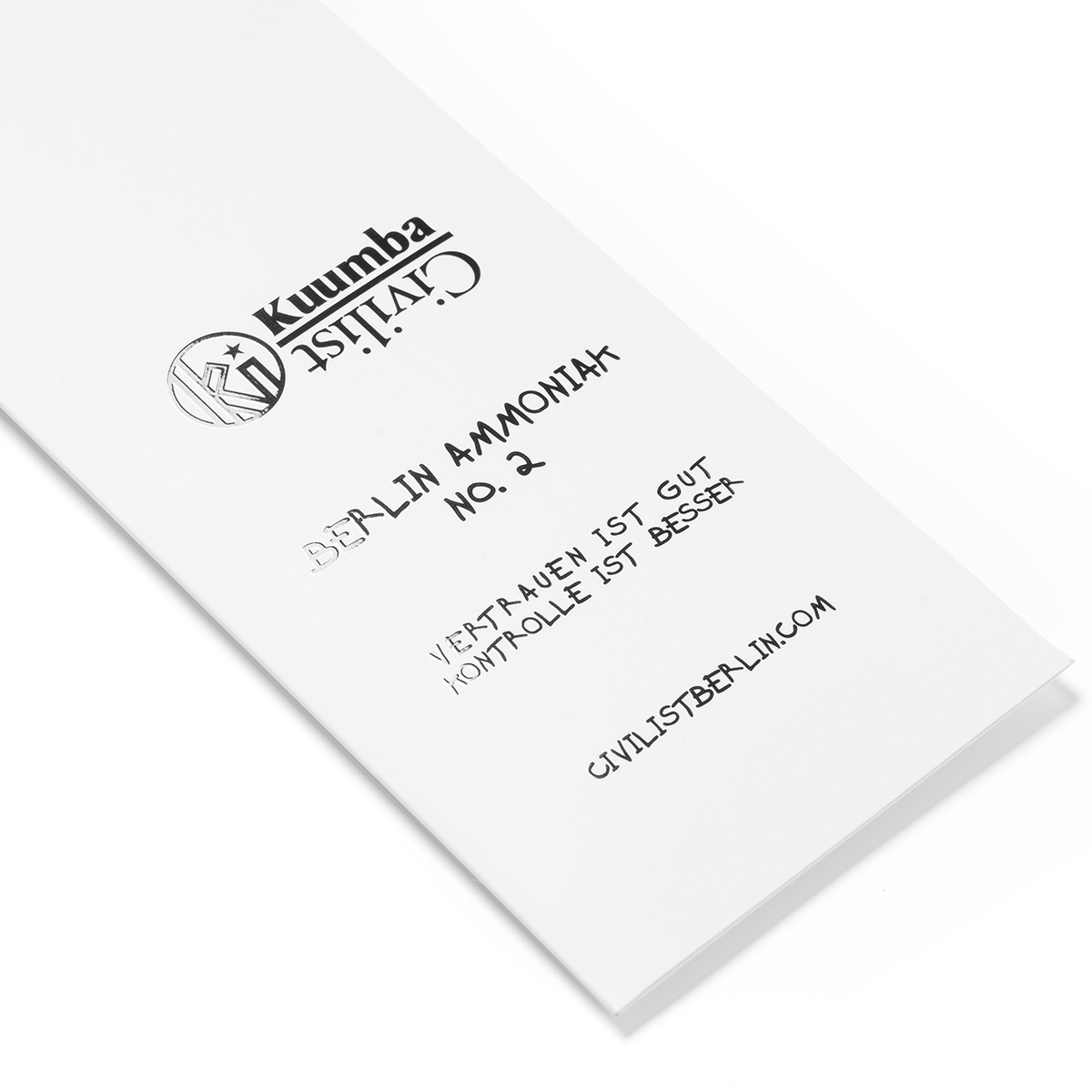 Civilist x KUUMBA Incense Berlin Ammoniak No.2 Civilist x KUUMBA Incense Berlin Ammoniak No.2