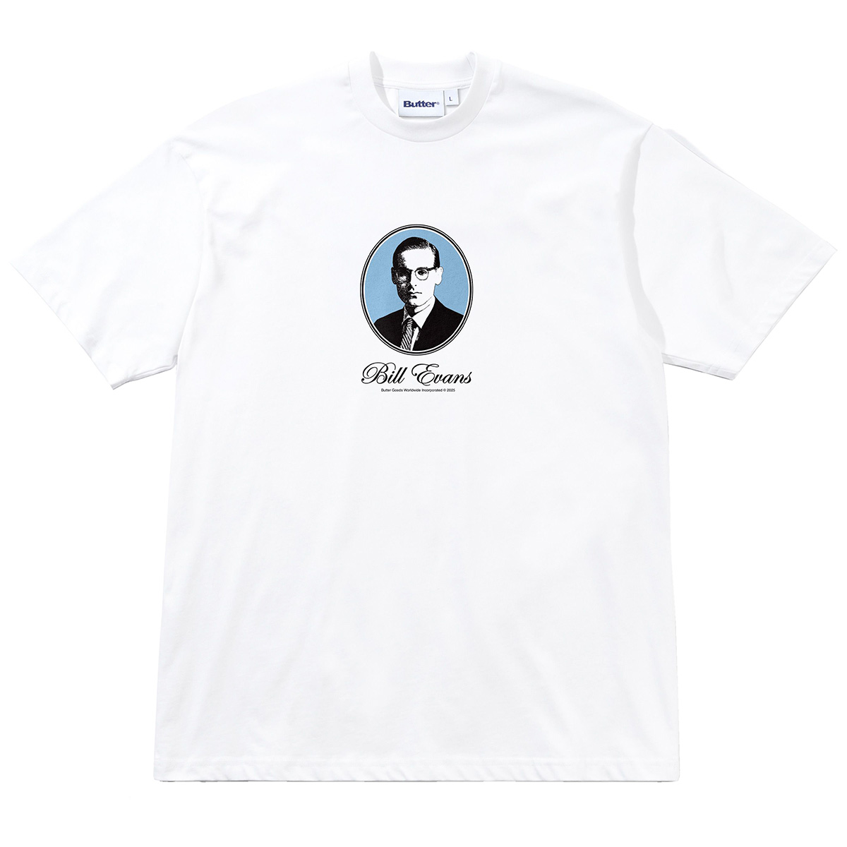 Butter Goods x Bill Evans Crystal Notes T-shirt White