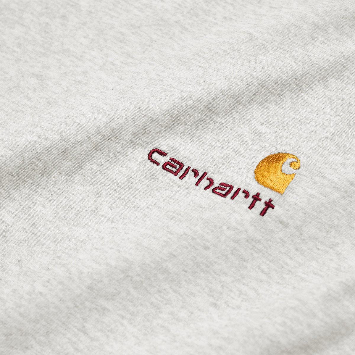 Carhartt WIP American Script Longsleeve T-Shirt Ash Heather