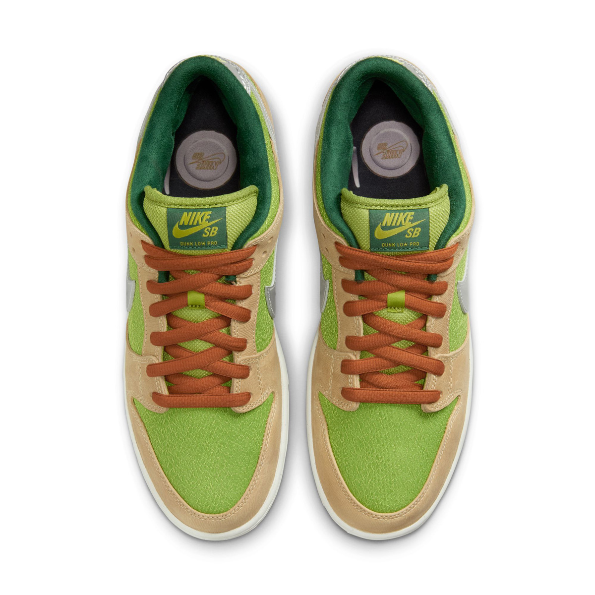 Nike SB Dunk Low Pro WC Sesame/Metallic Silver/Pear/Fir Nike SB Dunk Low Pro WC Sesame/Metallic Silver/Pear/Fir
