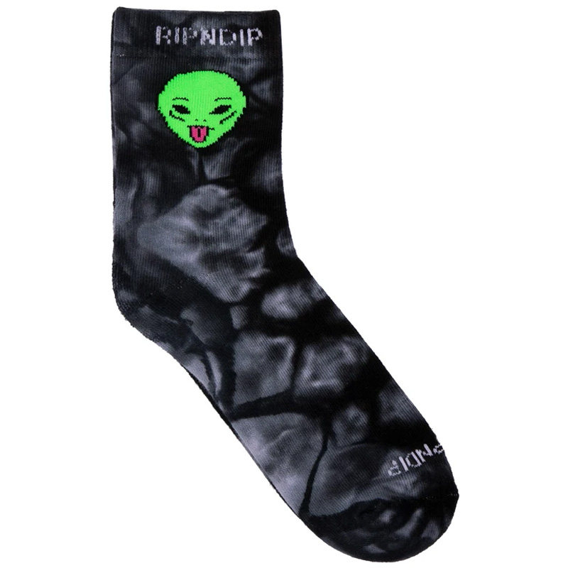 RIPNDIP We Out Here Mid Socks Black