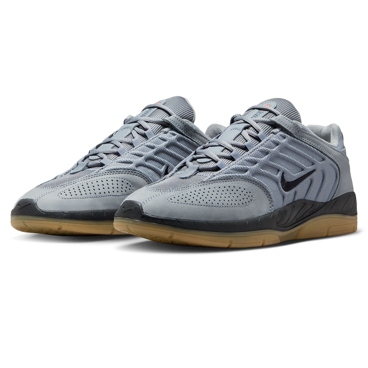 Nike SB Vertebrae Iso Cool Grey/Black-Cool Grey-Dk Grey-Gum Lt Brown-Safety Orange