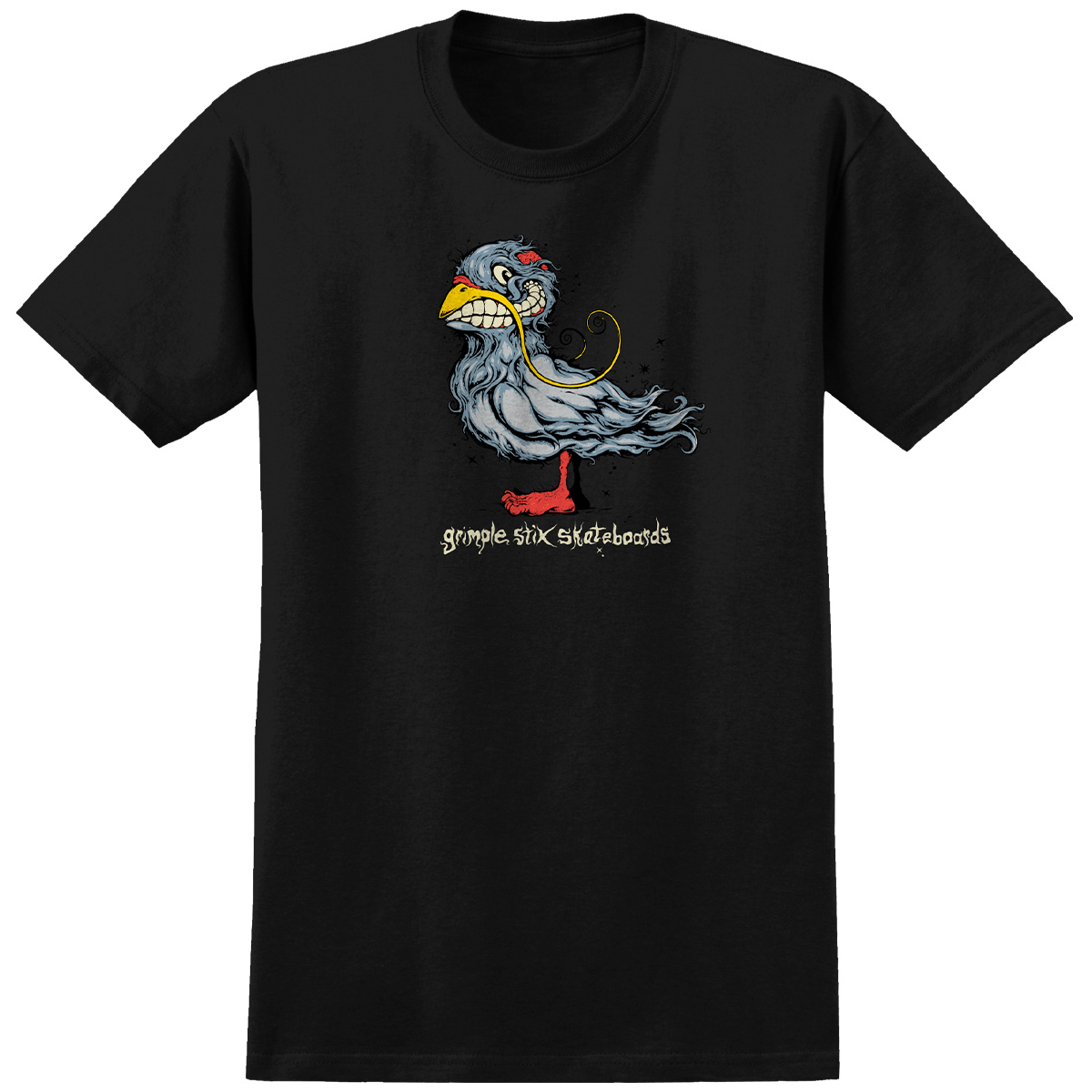 Anti Hero Grimple Pigeon T-Shirt Black