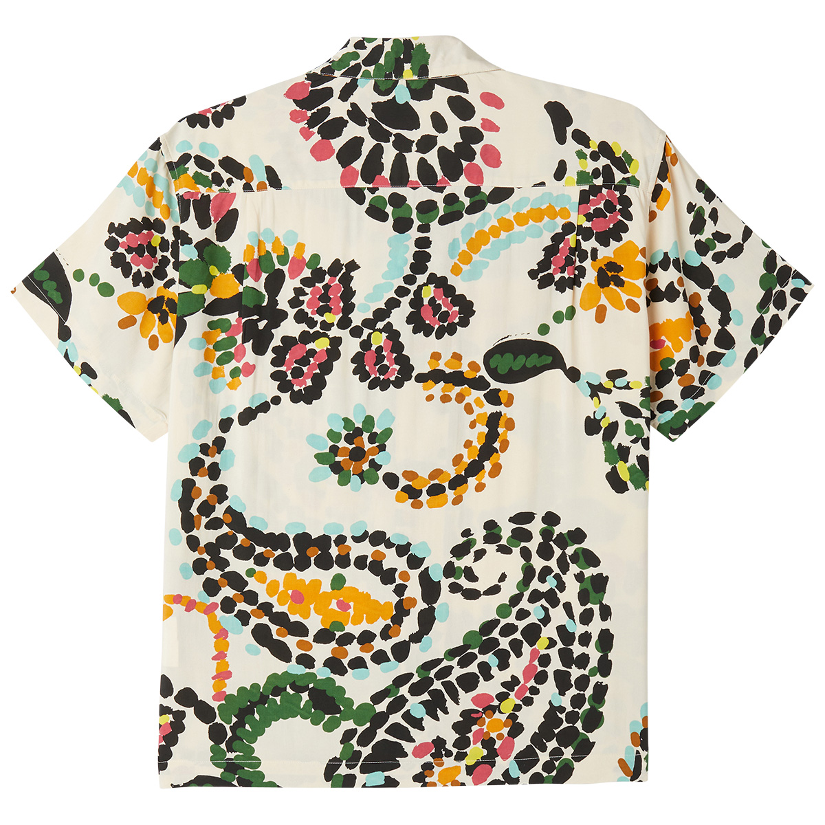 Obey Paisley Dots Woven Shirt White Smoke