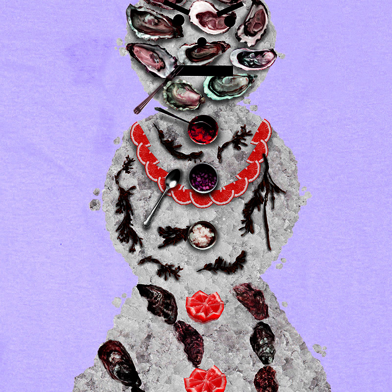 Quartersnacks Oyster Snackman T-Shirt Orchid Quartersnacks Oyster Snackman T-Shirt Orchid