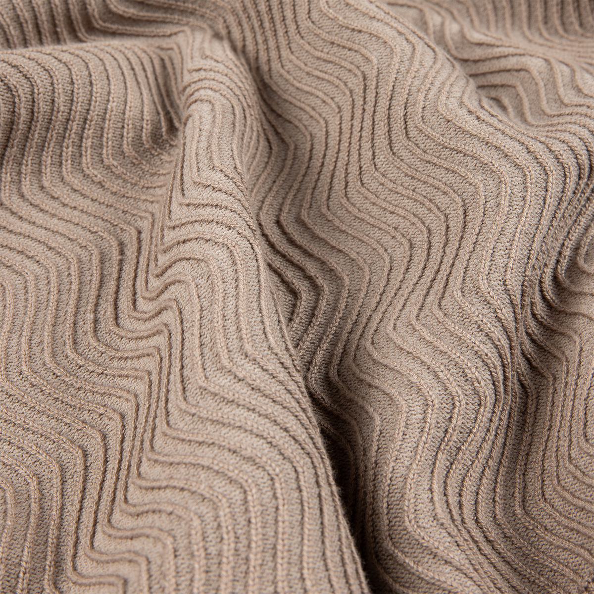 Dime Wave Cable Knit Sweater Tan Dime Wave Cable Knit Sweater Tan