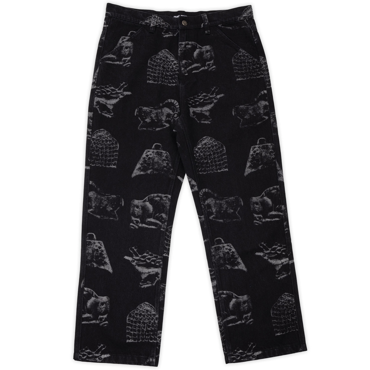 Pass Port Denim Workers Club Jean Laser Etched Black Pass Port Denim Workers Club Jean Laser Etched Black