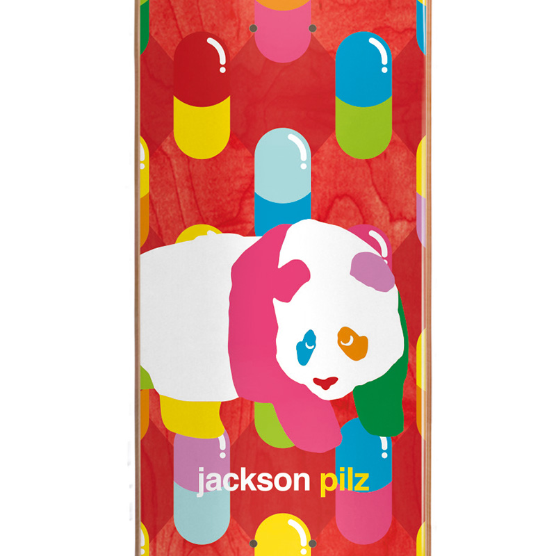 Enjoi Pilz Peekaboo Pro Panda Super Sap R7 Skateboard Deck Red 8.375 Enjoi Pilz Peekaboo Pro Panda Super Sap R7 Skateboard Deck Red 8.375