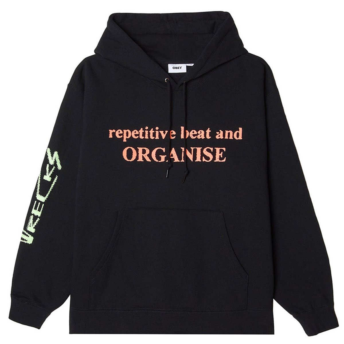 Obey x Party And Survive Hooded Sweater Black Obey x Party And Survive Hooded Sweater Black