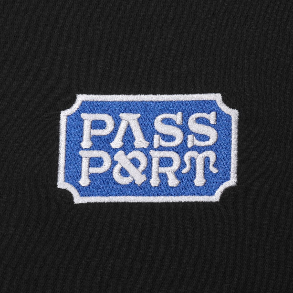 Pass Port Yearbook Logo T-Shirt Black
