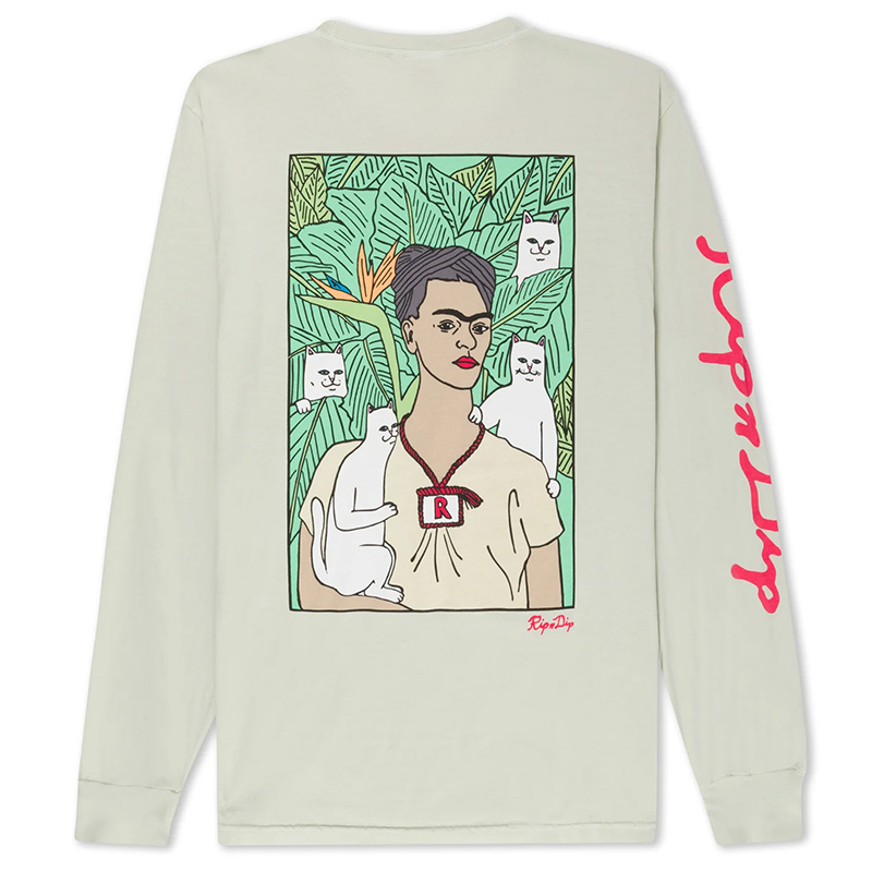 RIPNDIP Nermal Portrait Longsleeve T-Shirt Sage
