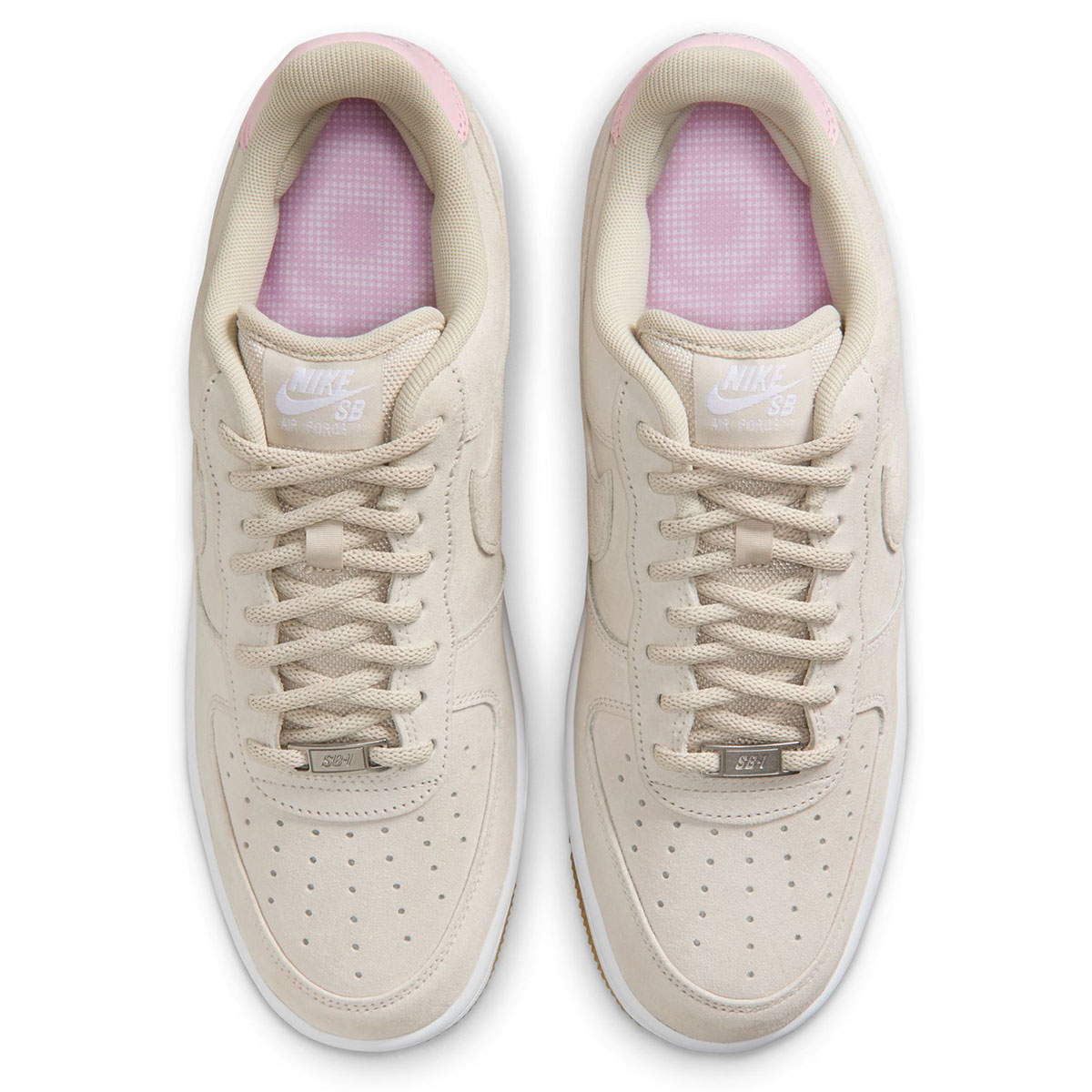 Nike SB Air Force 1 Lt Orewood Brn/Lt Orewood Brn-White-Pink Foam-Gum Lt Brown