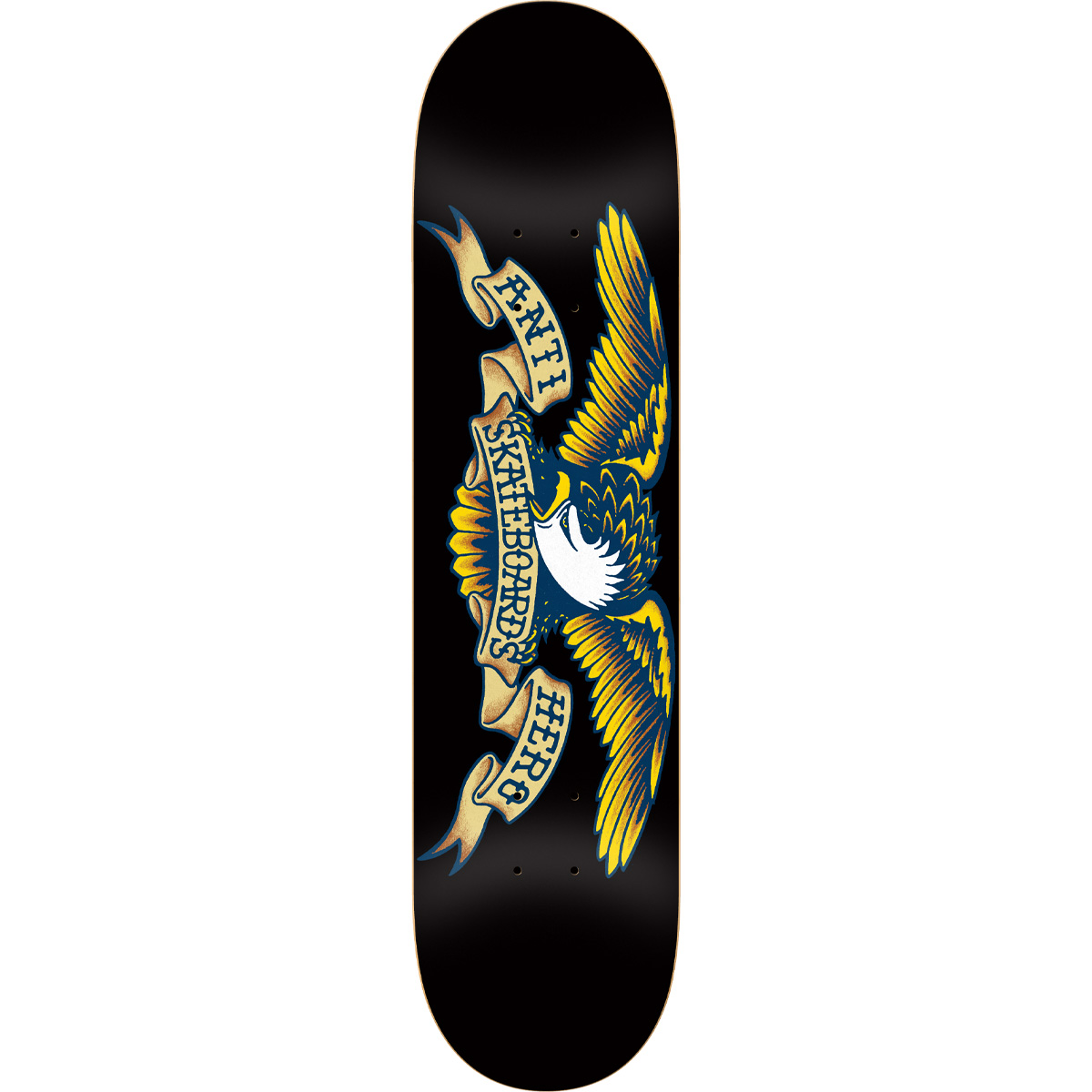 Anti Hero Team Classic Eagle Skateboard Deck Black 8.12