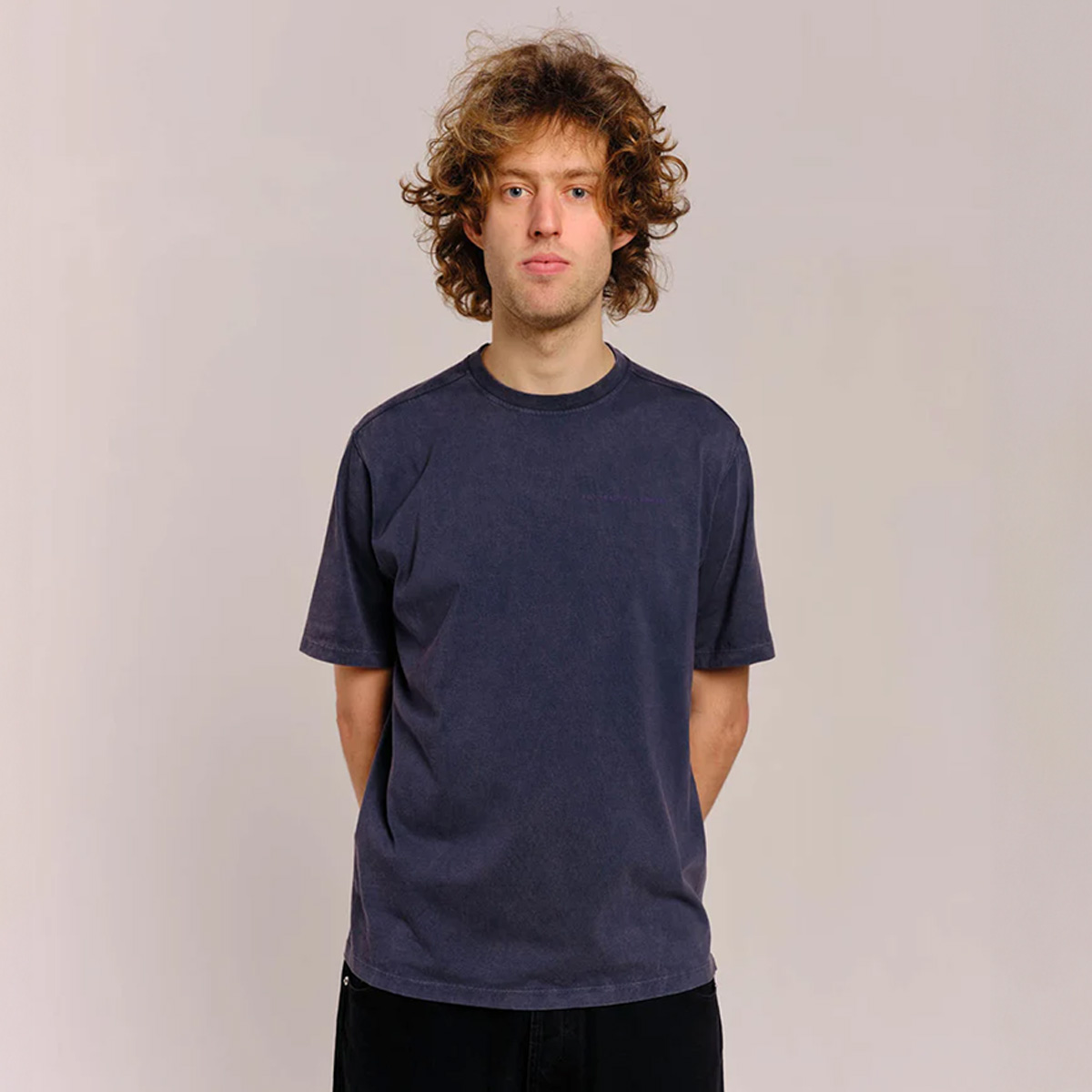 POP Logo T-Shirt Washed Navy
