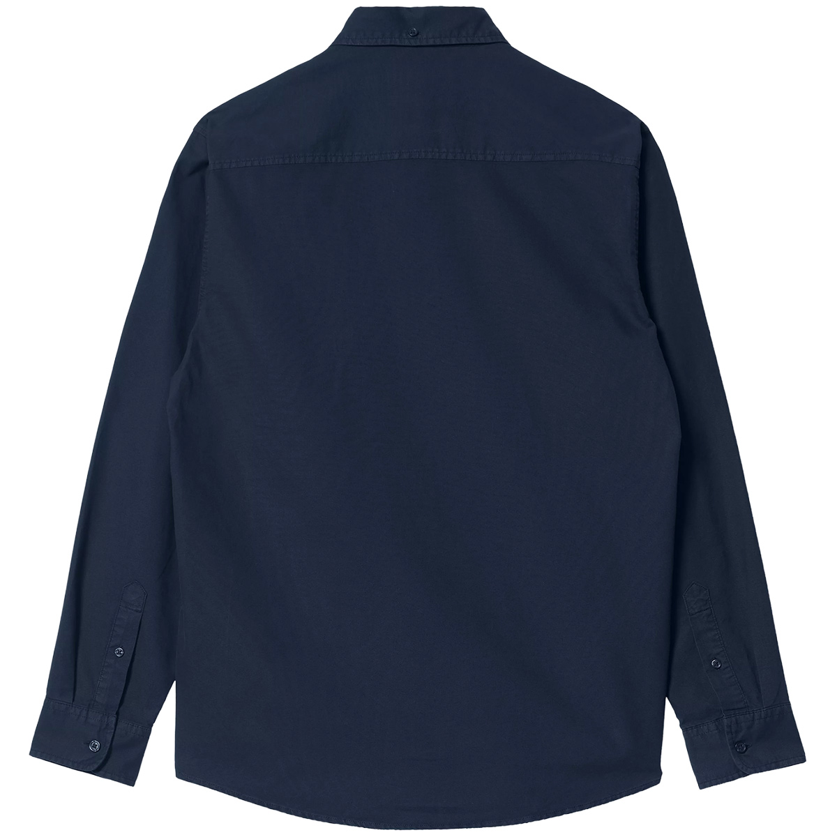 Carhartt WIP Bolton Longsleeve Shirt Dark Navy Garment Dyed