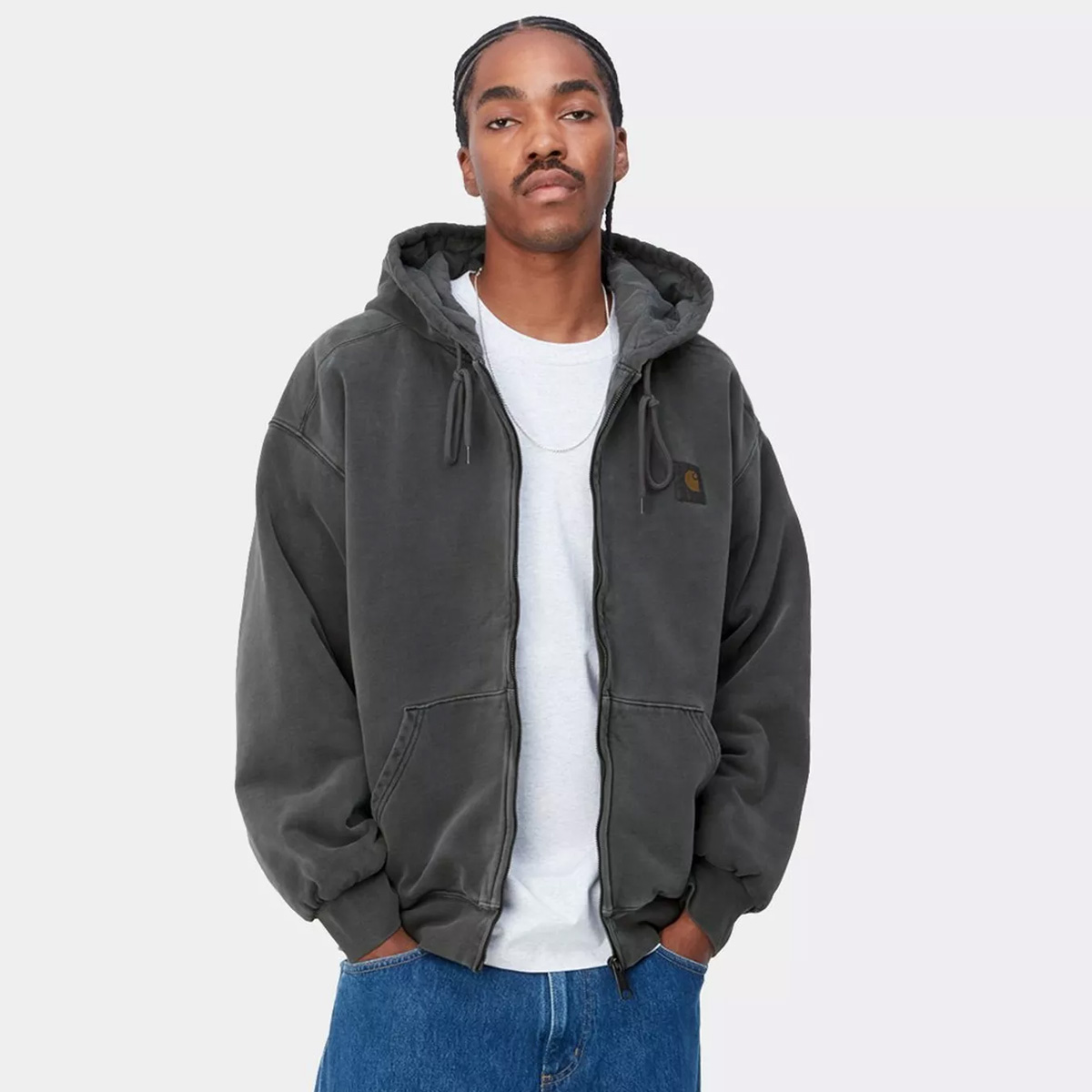 Carhartt WIP Hooded Vista Jacket Black Garment Dyed Carhartt WIP Hooded Vista Jacket Black Garment Dyed