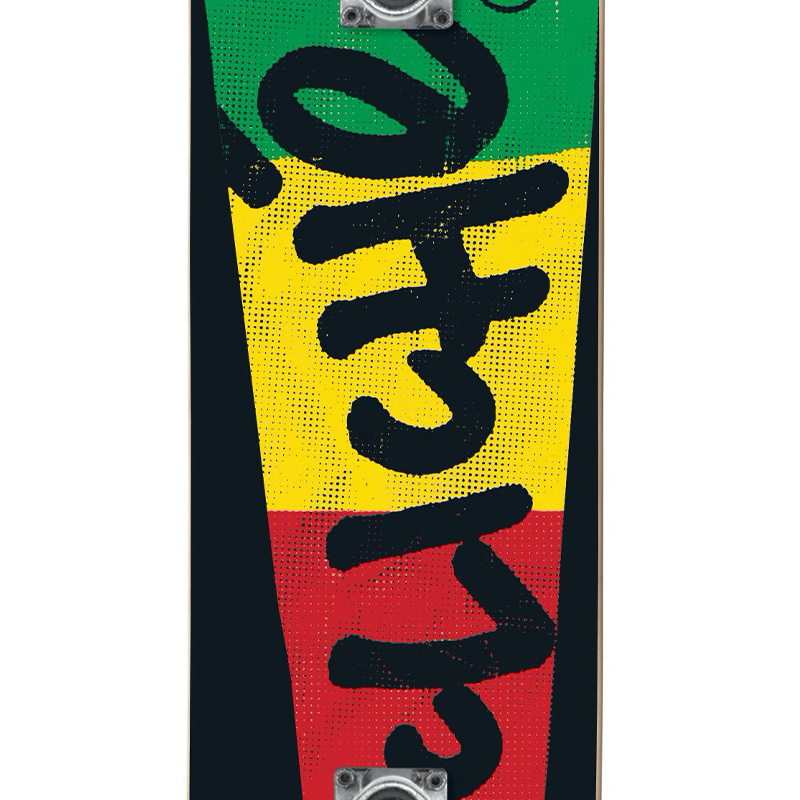 Cliché Block First Push Complete Skateboard Rasta 7.5