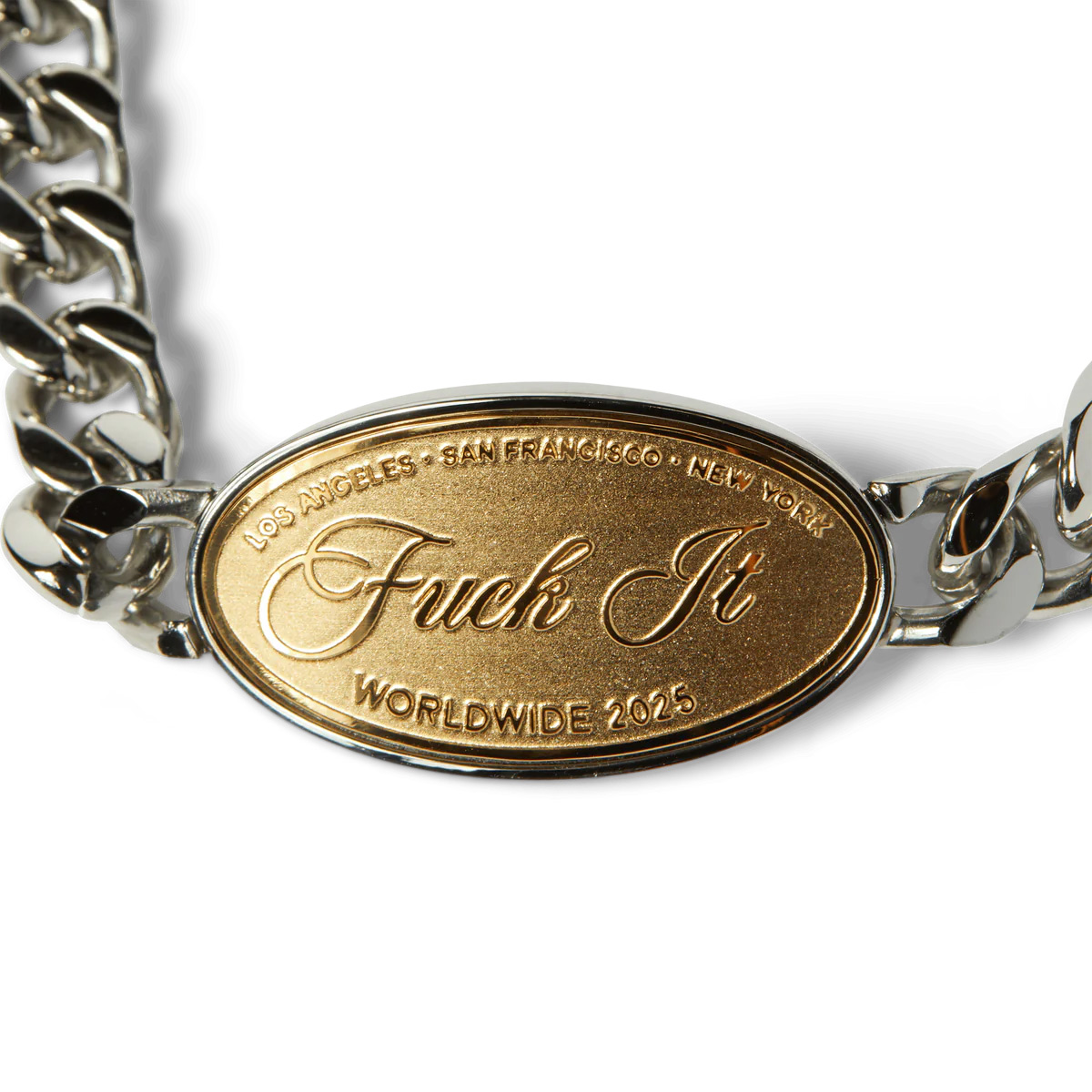 HUF Fuck It Braclet Silver