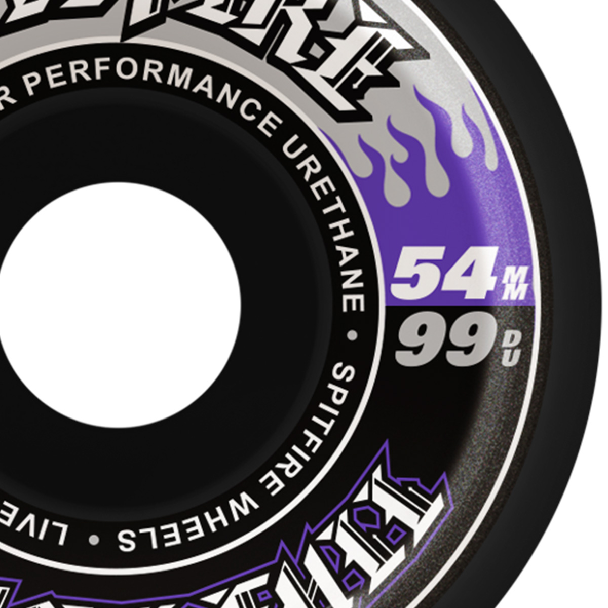 Spitfire Formula Four Team Color Pack Conical Full Wheels Black 99D 54mm