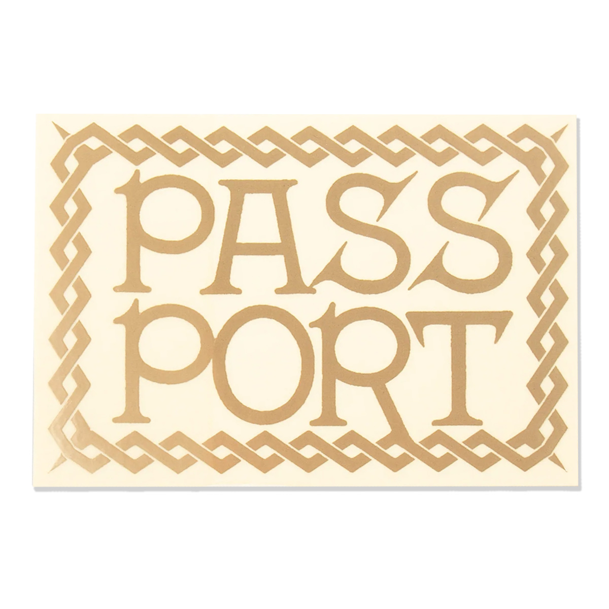 Pass Port Invasive Logo Sticker Pass Port Invasive Logo Sticker